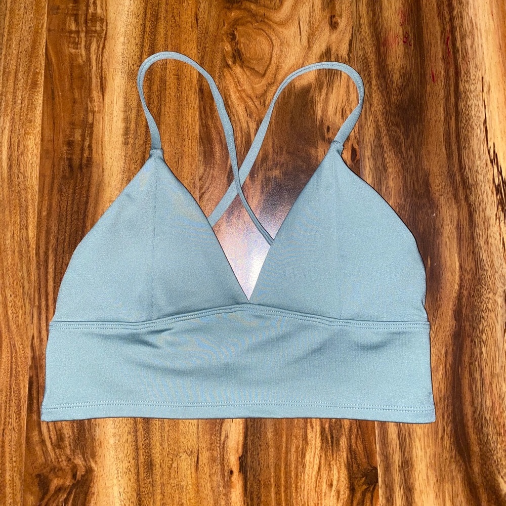 FOREVER 21 GREEN BLUE CROP TOP/ BRALETTE